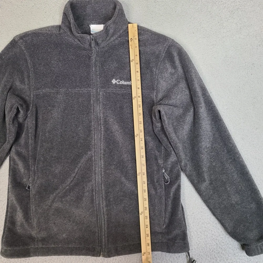 Columbia Steens Mountain Full Zip‎ Fleece Jacket Mens Medium Charcoal Gray